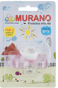 Chupeta Murano Cristal Redonda