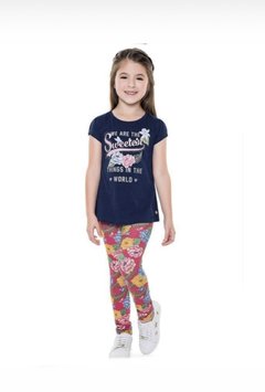 Conjunto Bata com Brilho + Legging Florida