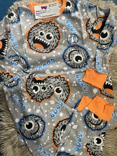 Conj Pijama M/L Boo Cinza brilha no Escuro - comprar online