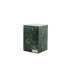 Porta cotonete 10X8cm com tampa Verde Alpe Importado