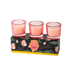 Trio de Velas Botânica Liberation - Home Fragrance Vidro Verde (embalagem com 3 unidades) - loja online