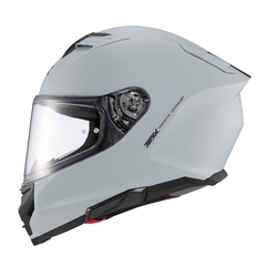 Capacete Texx Kaiman Solid Nardo Cinza Fosco Óculos Solar - Zum Acessórios para Motociclistas