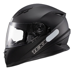 Capacete Moto Fechado Viseira Solar Texx Wing Solido Preto