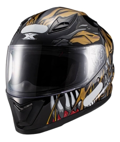 Imagem do CAPACETE TEXX HAWK ALIEN - VERDE/DOURADO/AZUL