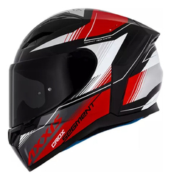 Capacete Axxis Segment Crox B5 Preto Vermelho Envio Imediato na internet