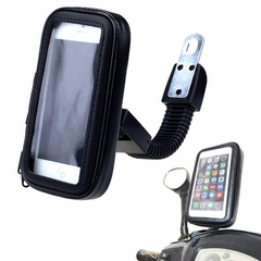 Suporte De Celular Para Motos Fixação No Retrovisor Com Capa