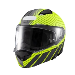 Capacete Texx Escamoteavel Kratos Cyber Verde/Cinza Fosco na internet