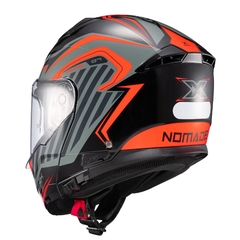 Capacete Texx Escamoteavel Kratos Nomade Cinz/Verm/Pret Fosc - comprar online