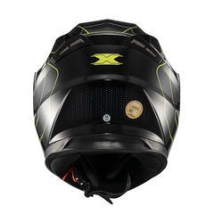 Capacete Texx Fechado Strike Panther Pret/Verd Brilho Moto - Zum Acessórios para Motociclistas