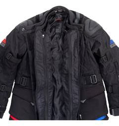 Imagem do Jaqueta Texx Nomade Parka BigTrail Moto Preta Azul Vermelha