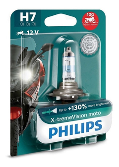 Philips Lampada Farol Moto H7 X-treme Vision 55w +130% Luz - comprar online