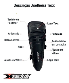 Joelheira Moto Motocross Protetor Articulado De Pernas Texx - Zum Acessórios para Motociclistas