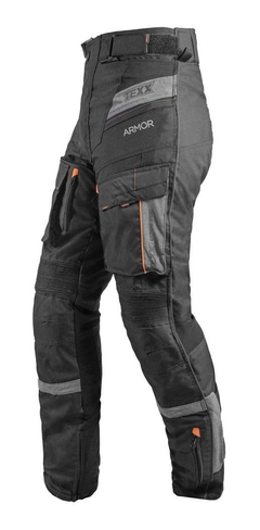 Calça Texx Armor Cinza Masculino Impermeável Moto Bigtrail