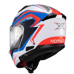 Capacete Texx Escamoteavel Kratos Nomade Azul/Verm/Branc Fsc - Zum Acessórios para Motociclistas