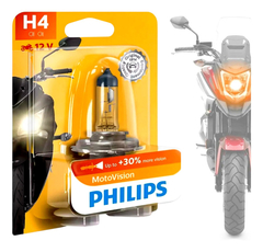 Lâmpada Moto Farol Philips H4 60/55w Motovision Twister Xre