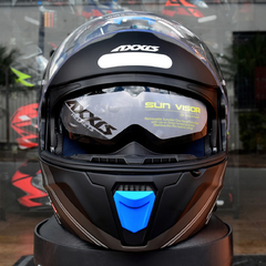 Capacete Masculino Axxis Gecko Sv Robocop Epic B1 Preto - Zum Acessórios para Motociclistas