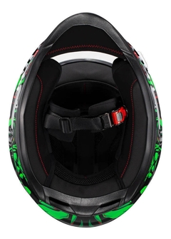 Imagem do CAPACETE TEXX HAWK ALIEN - VERDE/DOURADO/AZUL