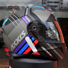 Capacete Masculino Axxis Gecko Sv Robocop Epic B1 Preto - Zum Acessórios para Motociclistas