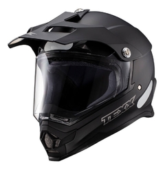 Capacete Texx Carcara Solid Preto Bigtrail Trilha Com Pala na internet