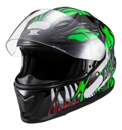 CAPACETE TEXX HAWK ALIEN - VERDE/DOURADO/AZUL na internet