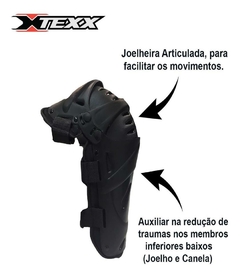 Joelheira Moto Motocross Protetor Articulado De Pernas Texx na internet