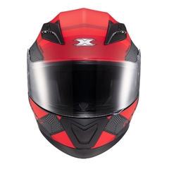 Capacete Texx Fechado Strike Trento Verm/Pret Brilho Moto na internet