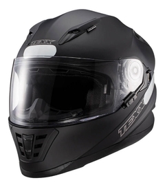 Capacete Moto Fechado Viseira Solar Texx Wing Solido Preto na internet