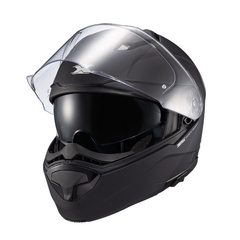 Capacete Texx Escamoteavel Kratos Solid Preto Fosc