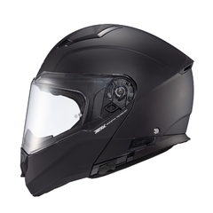 Capacete Texx Escamoteavel Kratos Solid Preto Fosc na internet