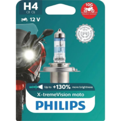 Philips Lampada Farol Moto H4 Xtreme Vision 60/55w +130% na internet