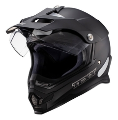 Capacete Texx Carcara Solid Preto Bigtrail Trilha Com Pala - comprar online