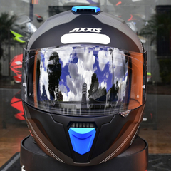 Imagem do Capacete Masculino Axxis Gecko Sv Robocop Epic B1 Preto