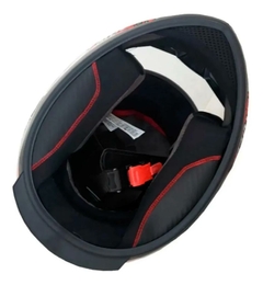 Capacete Moto Fechado Ebf E0x Frost Preto Azul Fosco - comprar online