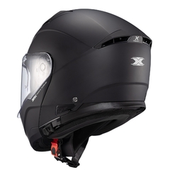 Capacete Texx Escamoteavel Kratos Solid Preto Fosc