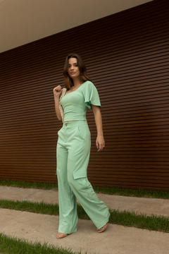 PANTALONA CLAUDIA- VERDE ÁGUA