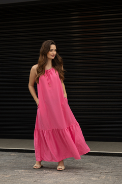 VESTIDO LUISA- ROSA BARBIE - Ahmose