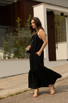 VESTIDO LUISA- PRETO - Ahmose