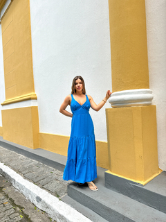 VESTIDO RIBEIRÃO DA ILHA- AZUL na internet