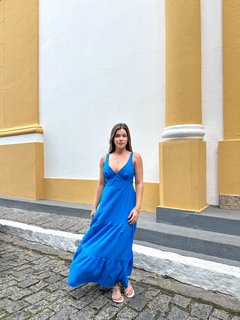 VESTIDO RIBEIRÃO DA ILHA- AZUL