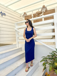 VESTIDO CAMPECHE-AZUL - Ahmose