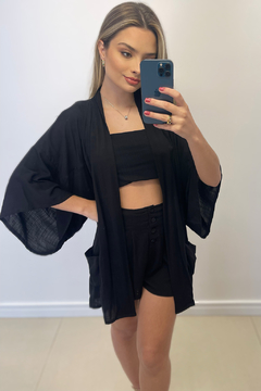 KIMONO SAMBAQUI- PRETO - comprar online