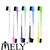 Cepillo peine para Tintura cola de ratón Mely x3pcs / RFS009-4