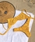 Conjunto Biquíni Nina - Amarelo texturizado - Caiçara Beachwear