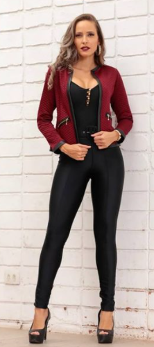 Jaqueta Bomber Feminina Moda Metalassê Casaco Frio - comprar online