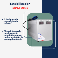 Estabilizador Dcalu 5 Kva - Para Maquina de Sorvetes - Entrada 220v Saída 220v - Stuane Utilidades