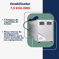 Estabilizador Dcalu 7,5 Kva - Para Maquina de Sorvetes - Entrada 220v Saída 220v - Stuane Utilidades