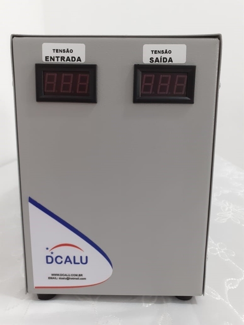 Estabilizador Especial Dcalu 7,5 Kva Modelo 1203 - Entrada 220v Saída 220v Regula saída em 3%