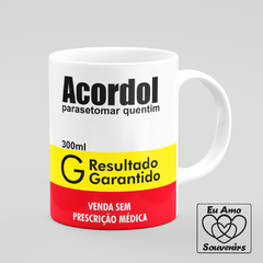 Caneca Acordol Estampa Caixa de Remédio - Eu Amo Souvenirs