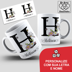 Caneca Alfabeto Com Inicial e Nome - comprar online