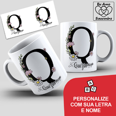 Caneca Alfabeto Com Inicial e Nome - loja online